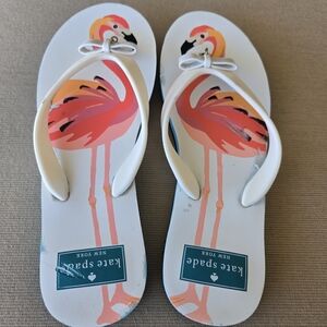 Kate Spade New York Flamingo Flip Flop Sandals Size 6
